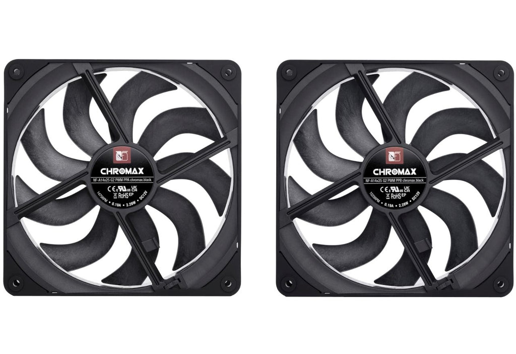 Noctua NF-A14x25 G2 PWM Sx2-PP 140 mm Dual Fan Set 140x25-mm