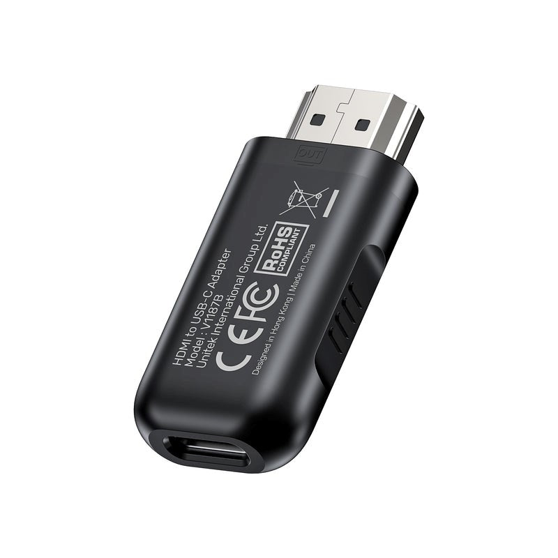 UNITEK HDMI Adapter - USB-C HDR/HDCP 4K 60Hz M/F 4K60HZ