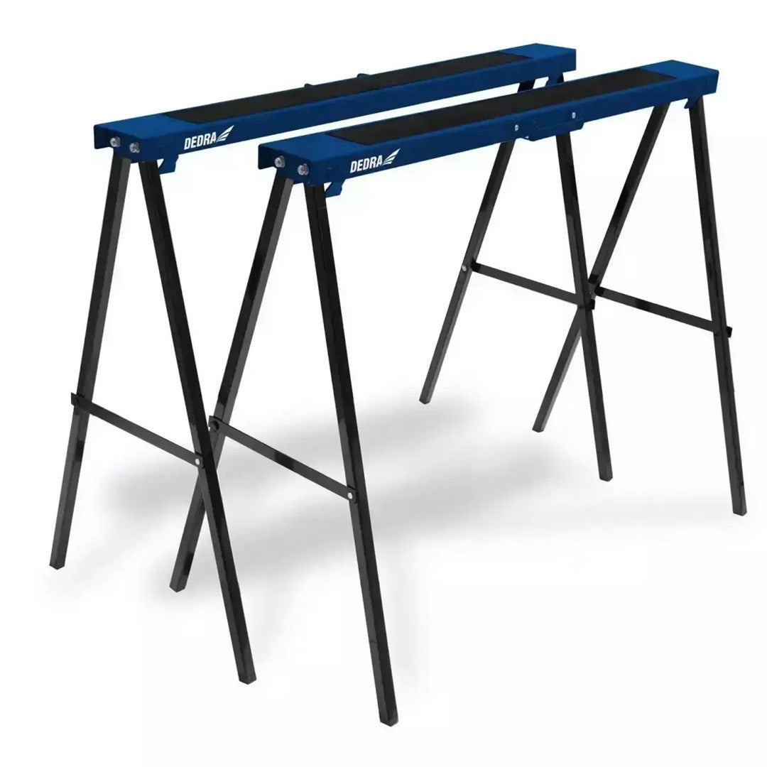 DEDRA N110 Workbench - Metal Trestle Set (2 pcs) - 250 kg Load Capacity - Height 78 cm - N110