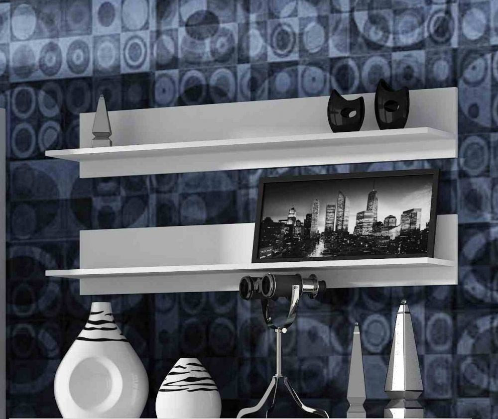 Cama Set of Two Shelves 125 cm SOHO White Matte