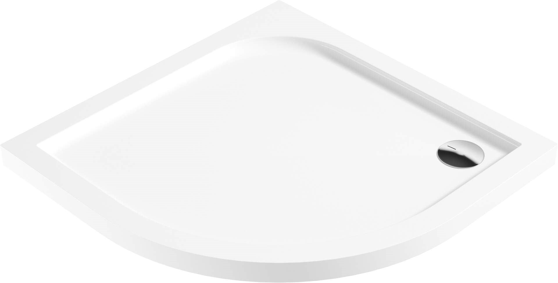 Deante Acrylic Semi-Circular Shower Tray 90x90 cm KTK 051B