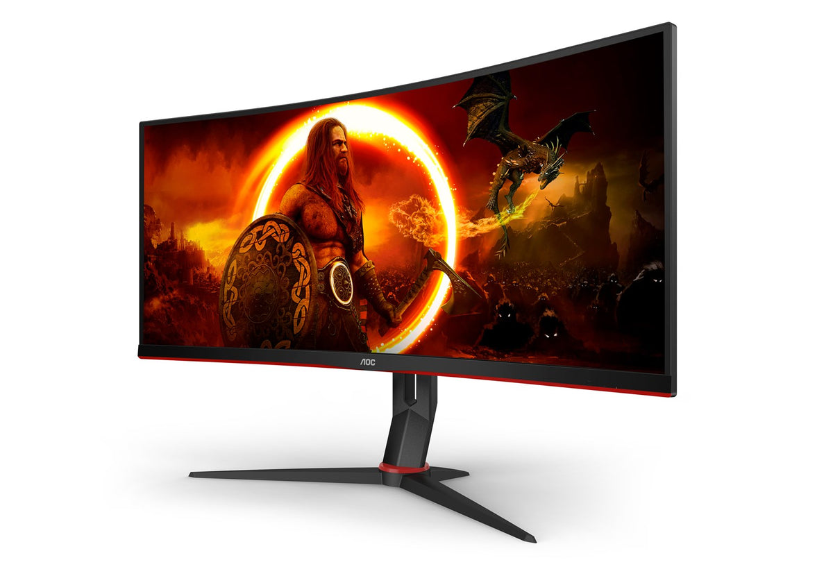 AOC Gaming CU34G2XP/BK 34" LCD Monitor Black/Red