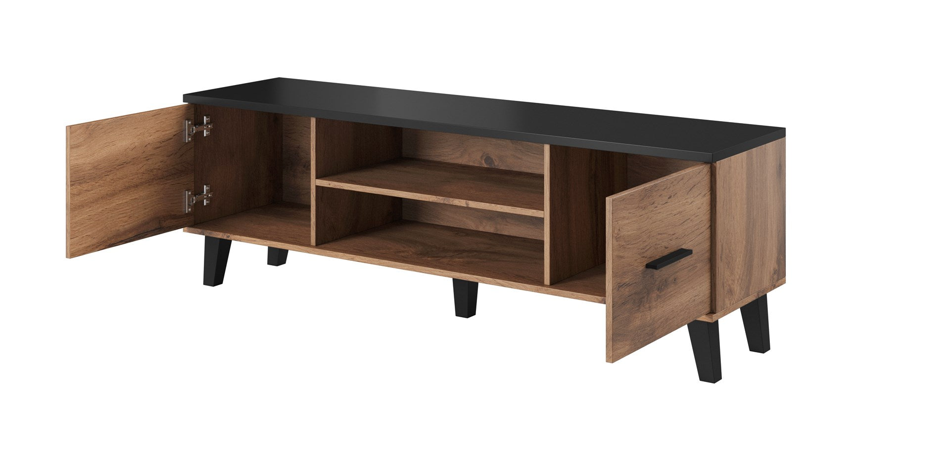 Cama TV Stand LOTTA 160 2D2K Wotan Oak/Mat Black