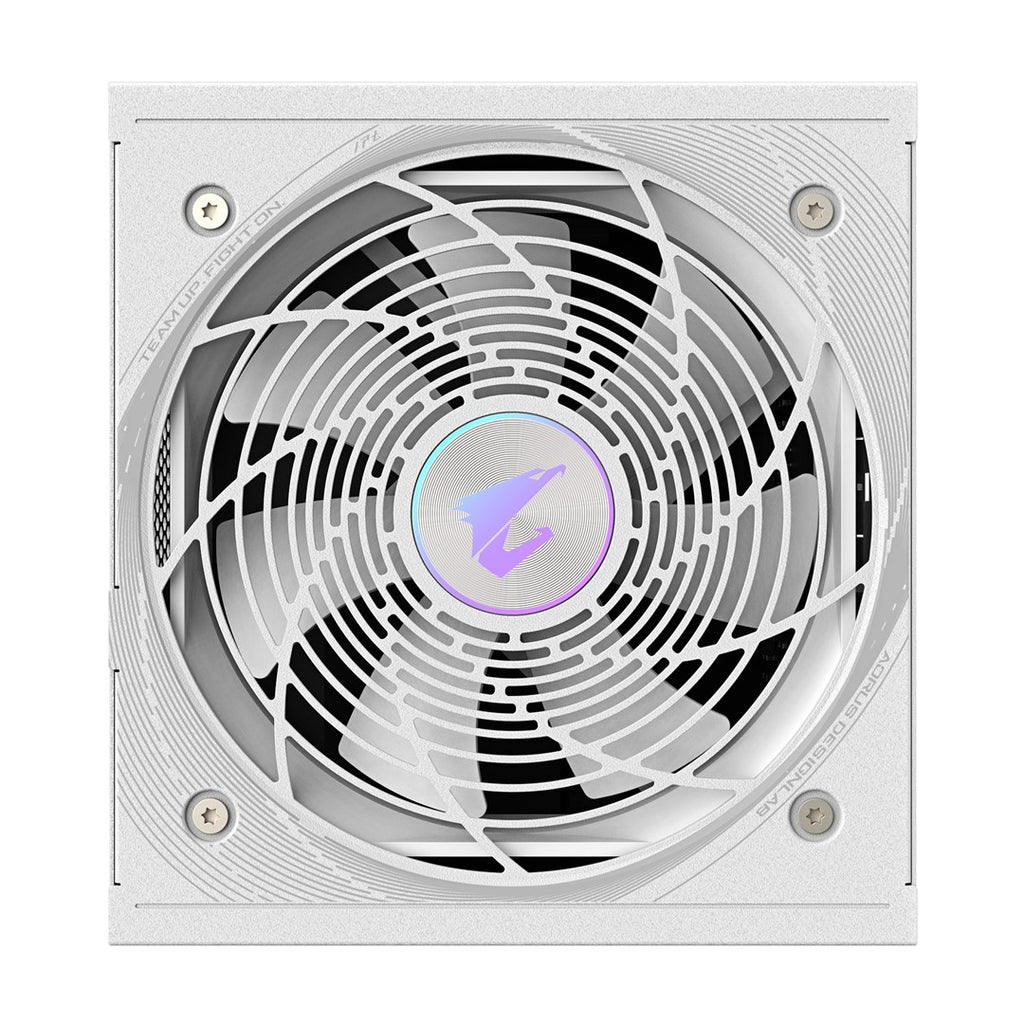 GIGABYTE AORUS ELITE P1000W ICE Power Supply Unit - PCIe 5.0  80 PLUS Platinum  Fully modular design  120mm Fan  ATX 3.0 compatible  EU Plug