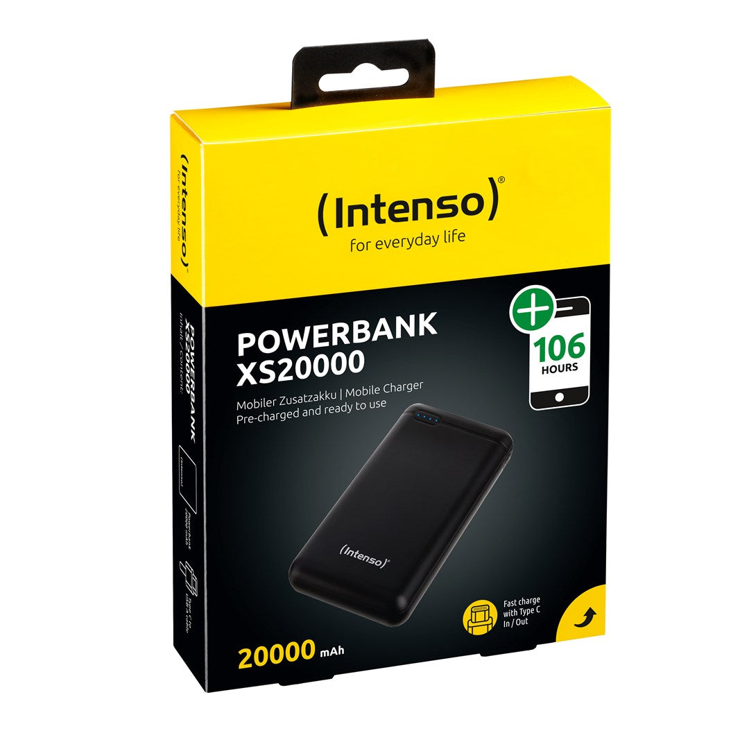 Intenso XS20000 - Power Bank - 20000 mAh - 3.1 A - Black