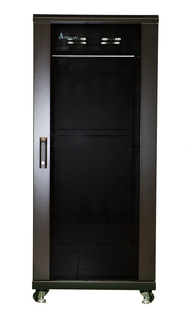 Extralink Rackmount Cabinet 32U 600x600 Black Standing