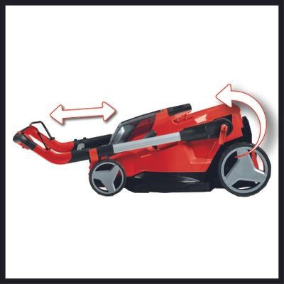 Einhell RASARRO 36/42 (2x5 2Ah) Push lawn mower Battery Black  Red