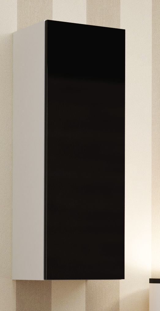 Cama Built-in Cabinet VIGO 90 Full 90/35/32 White/Black Gloss - 1 Door