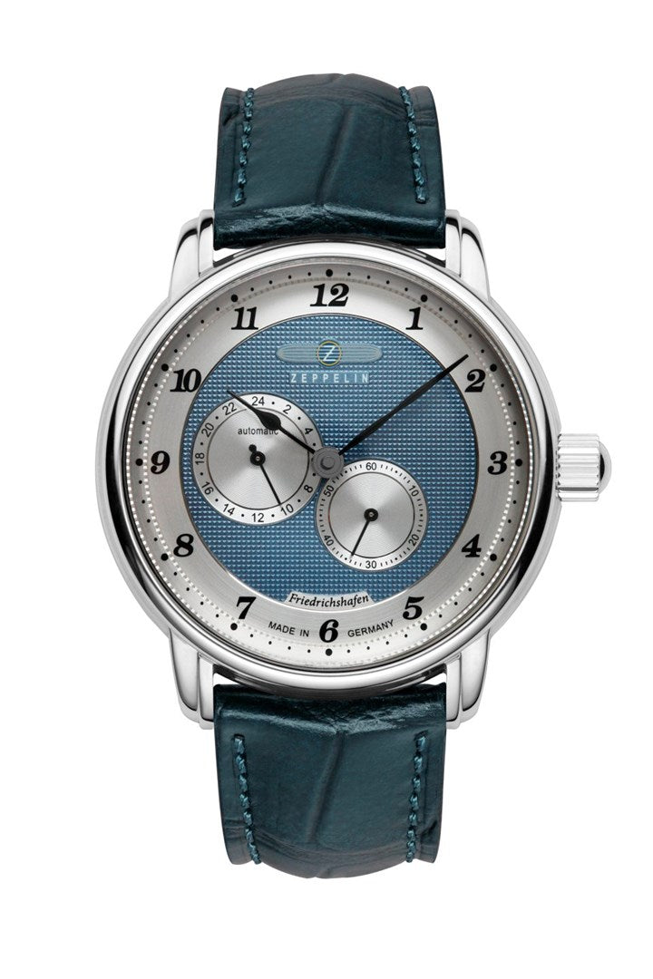 Zeppelin Friedrichshafen 85683 Men's Automatic Watch with Blue Dial - 40 mm