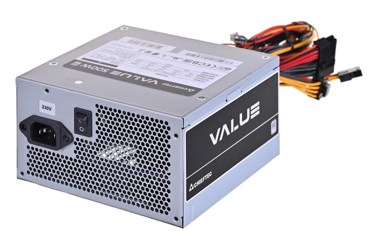 Chieftec Value APB-500B8 500W Power Supply 20+4 pin ATX Silver | Model APB-500B8
