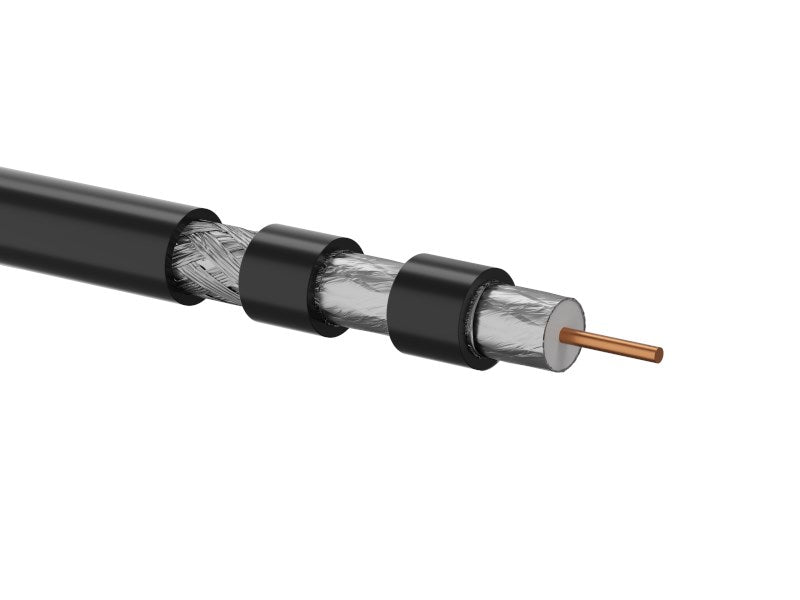 Trishield RG6 75 Ohm External Coaxial Cable Gel-filled   1.02/4.55/6.86 PE Fca 500m RGTec