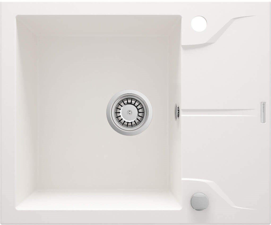 Deante 1-Bowl Granite Sink 59x49cm Alabaster