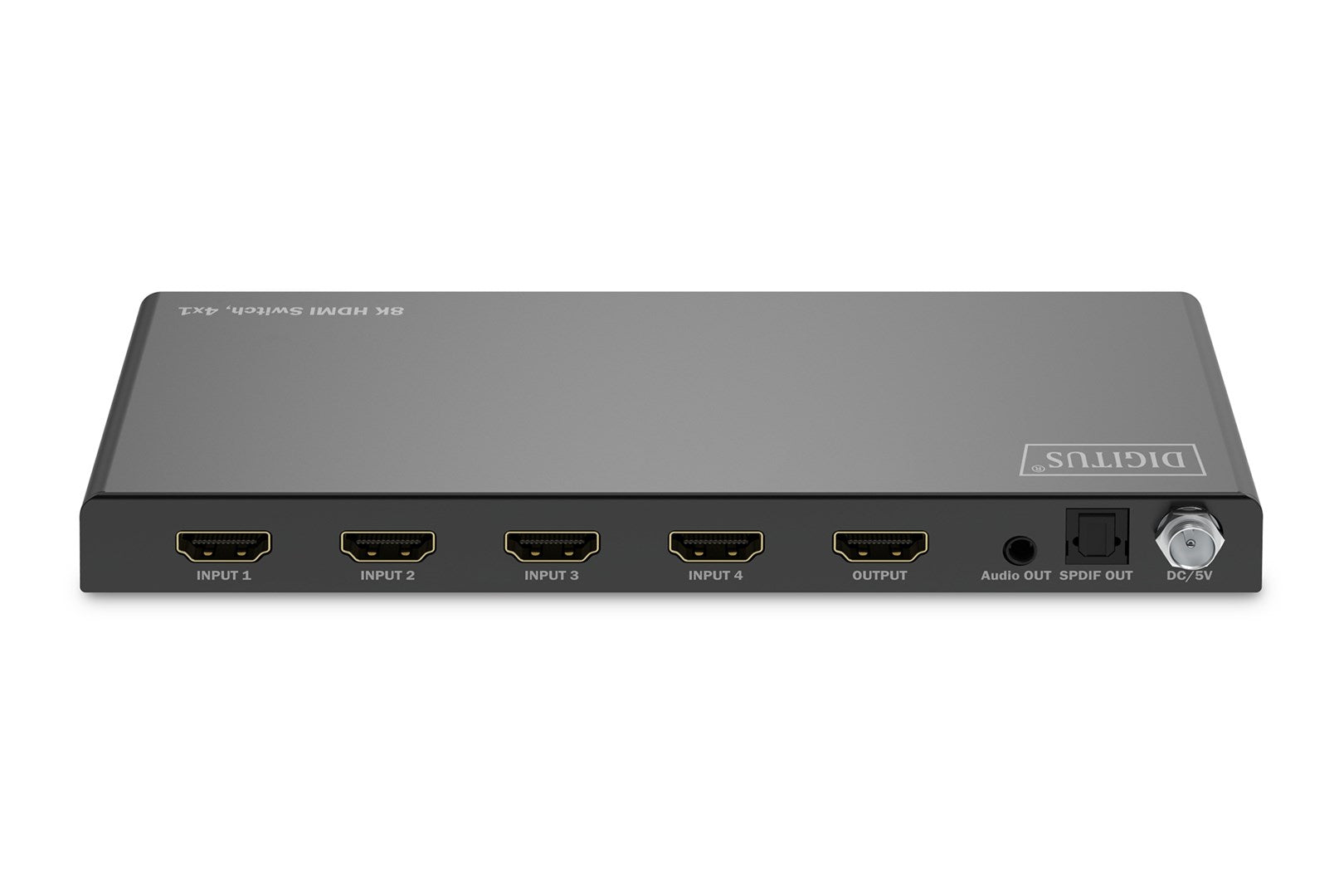 DIGITUS HDMI Switch 4x1 8K/60Hz HDR with Audio Extractor