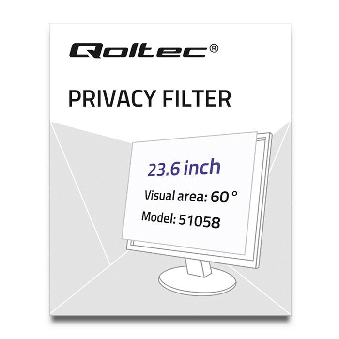 Qoltec 51058 Privacy Filter for 23.6" Monitors