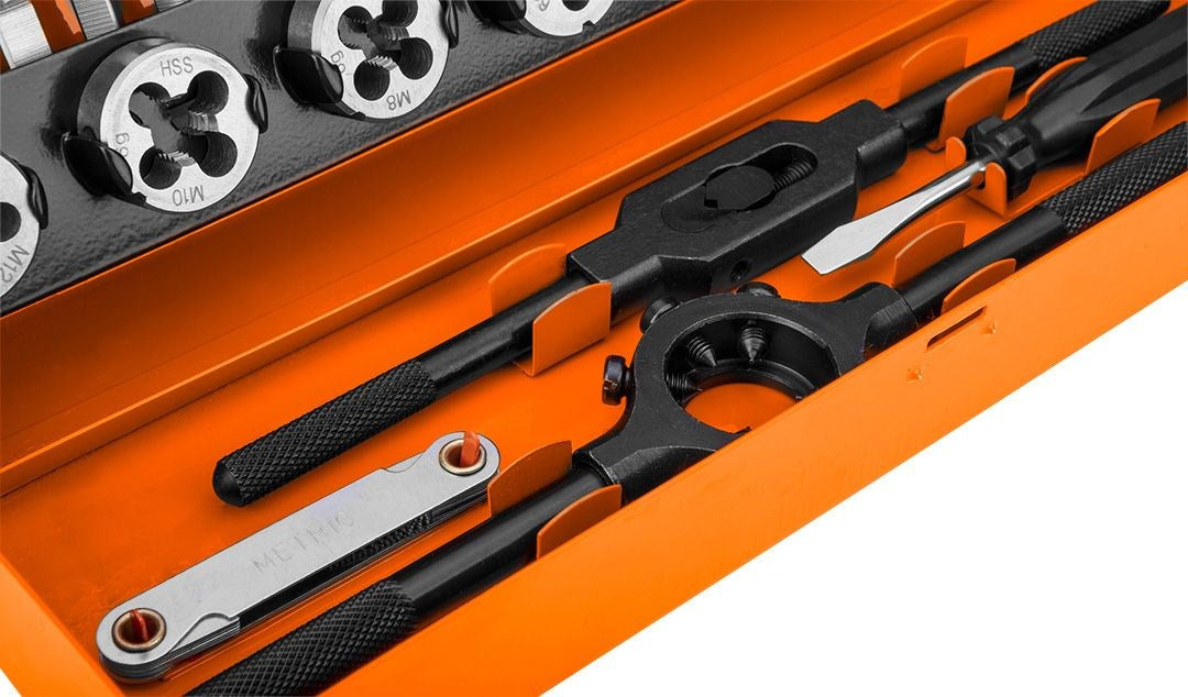 NEO tools Threading Tool Set 12-915 - M3-M12 - 32 pcs HSS