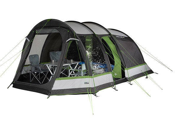 High Peak Bozen 5.0 Green  Grey Tunnel tent