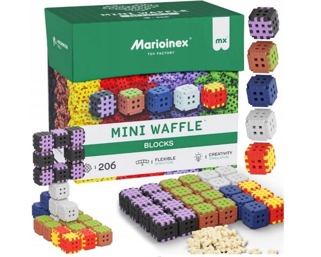 Marioinex Mini Waffle Building Blocks Set 206 Pieces 908419
