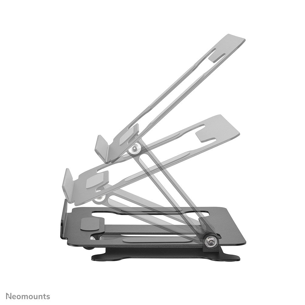 Neomounts DS20-740BL1 - Foldable Laptop Stand - Aluminum - Black - Up to 15"