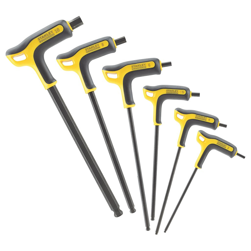 STANLEY T-handle Hex Key Set 6 Pieces Metric FMHT0-69049