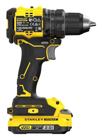 Stanley SFMCD714D2T-QW Power Screwdriver/Impact Driver 1900 RPM Cordless Tools Black, Yellow