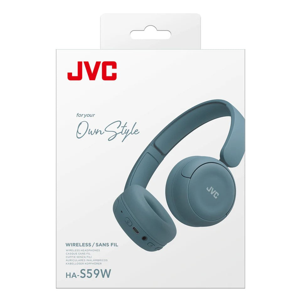 JVC Headset HA-S59W Wired & Wireless Bluetooth Blue