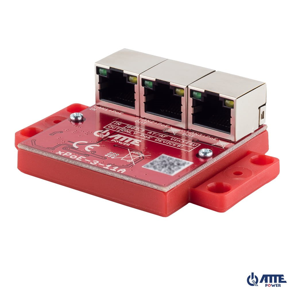 3-PORT POE SWITCH ATTE xPoE-3-11A, Unmanaged PoE Network Switch
