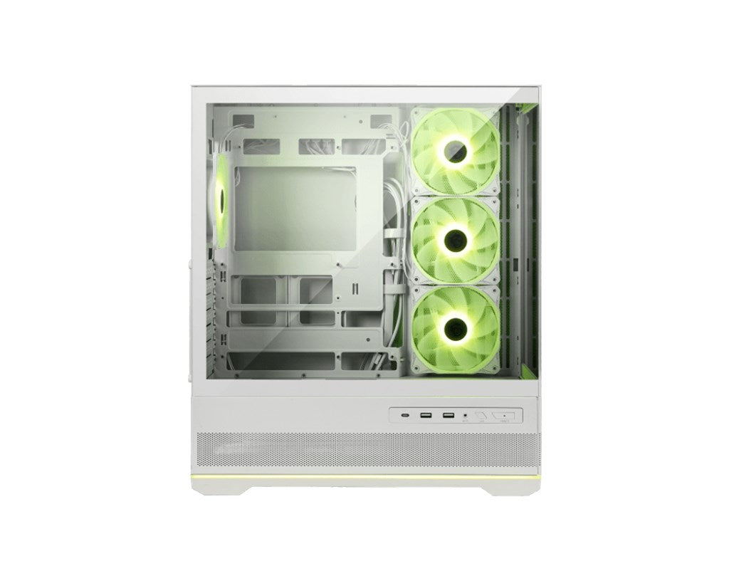 MSI MAG PANO 110R PZ White Midi Tower Case - ATX/Micro-ATX