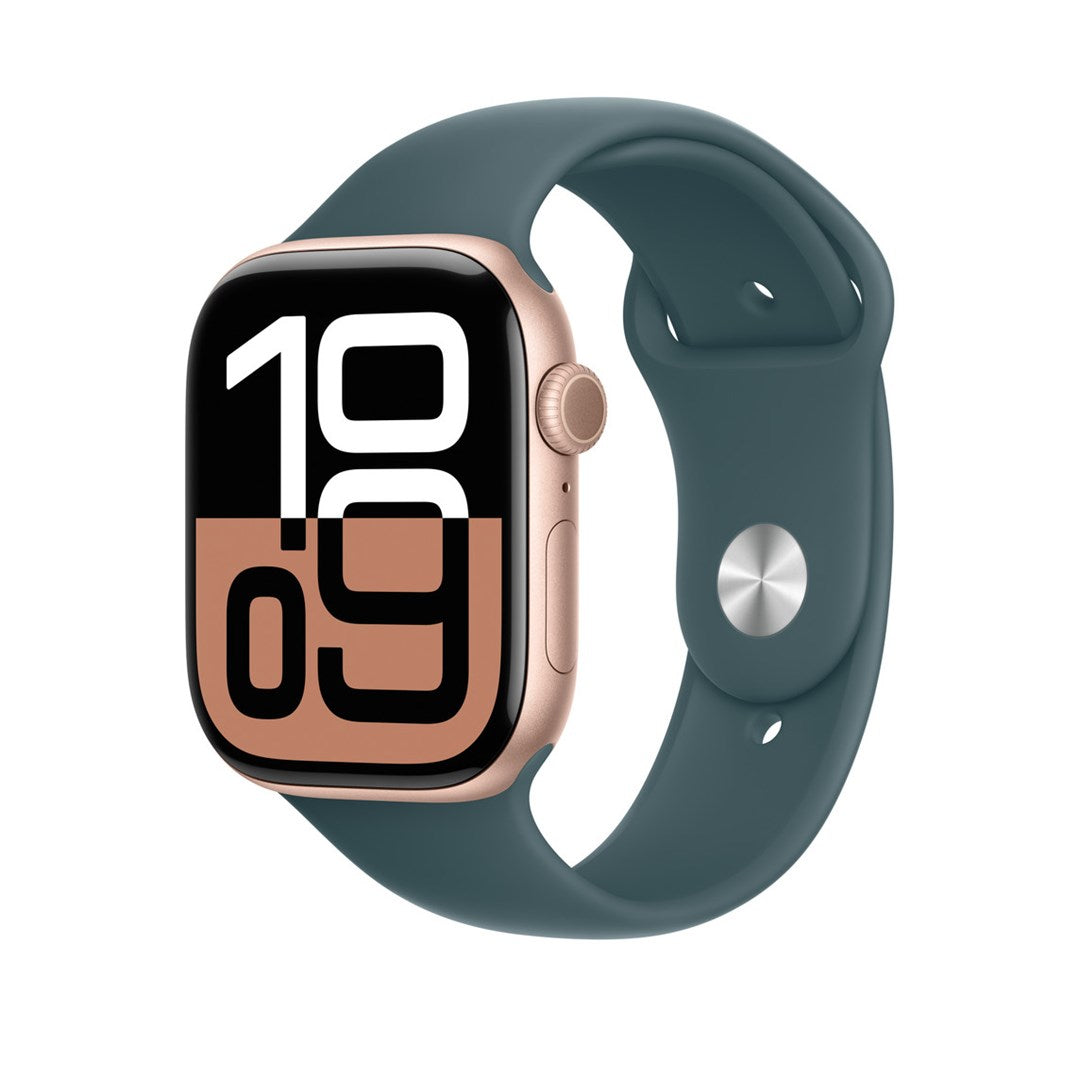 Apple Watch Sport Band Sea Green S/M Fluoroelastomer Compatible with 44 mm, 45 mm, 46 mm, 49 mm Q601-0EX