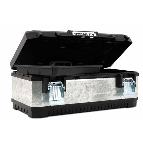 Stanley Galvanised Metal Tool Box 20 1-95-618