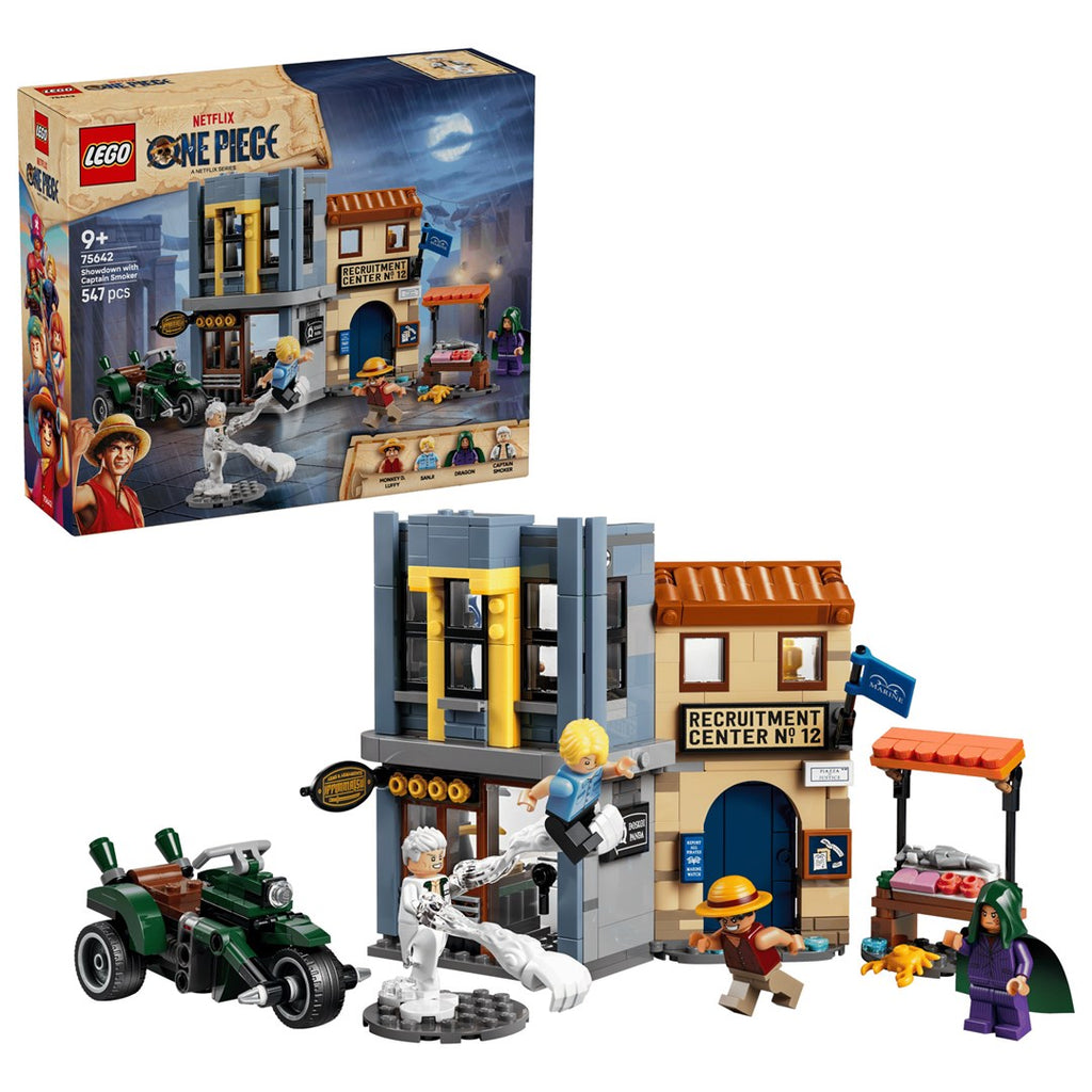 LEGO Building Blocks Showdown with Captain Smoker Set 75642 - 547 Pieces, 4 Minifigures