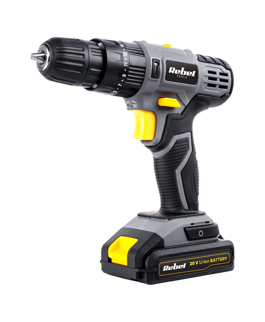 Rebel Cordless Impact Drill Driver 20V 100 g LEC-RB-1002