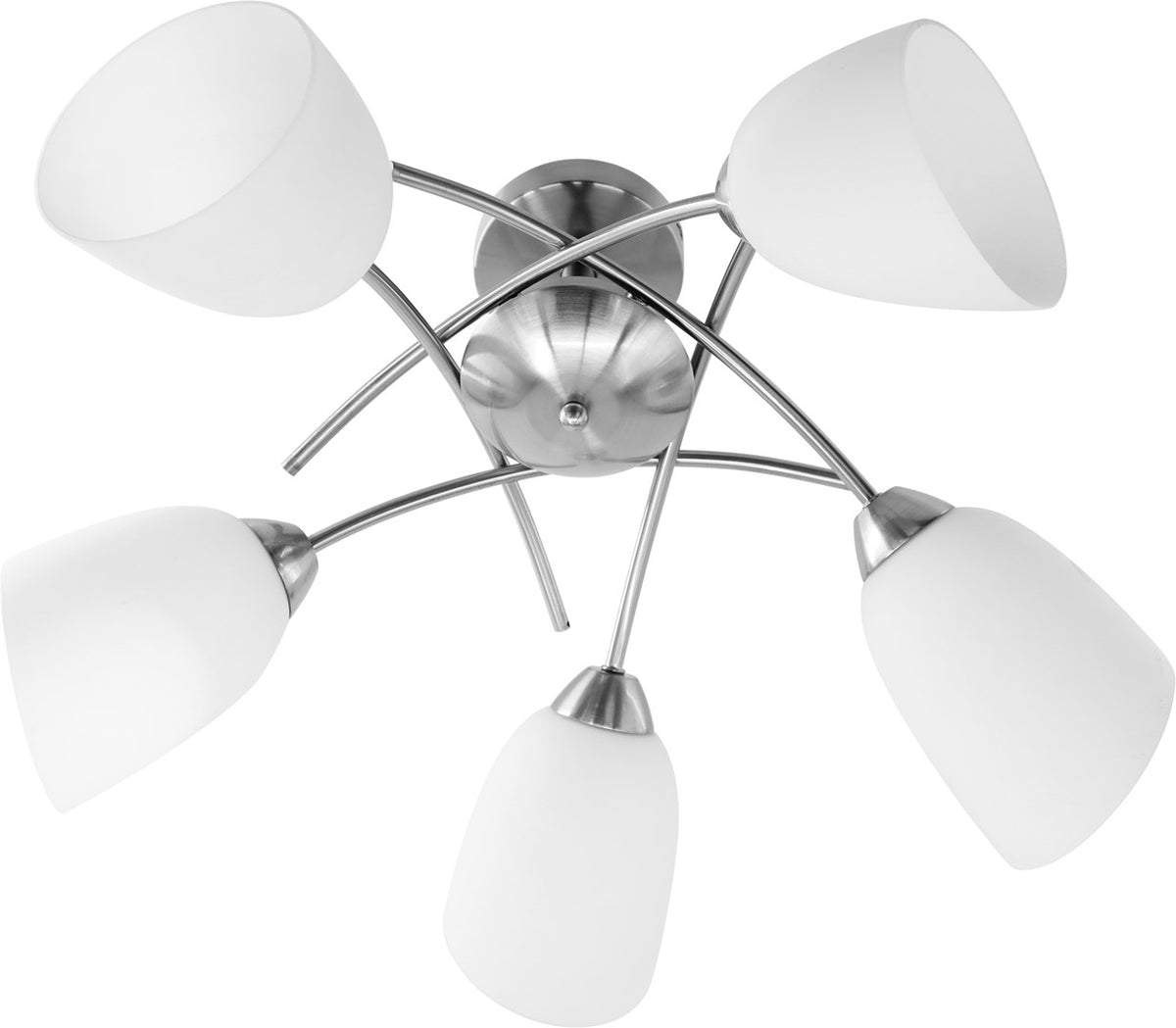 Activejet Chandelier Pendant Lamp NIKITA Nickel 5xE27 40W