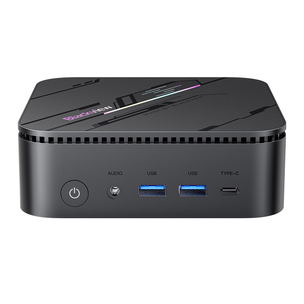 Blackview Mini PC MP100 Pro, AMD Ryzen 5 7430U, 16GB LPDDR4, 512GB SSD, Wi-Fi 6