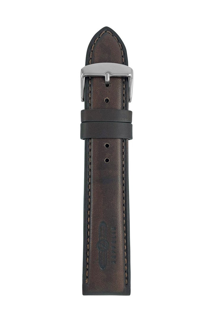 Zeppelin Brown Leather Strap 22 mm Watch Band