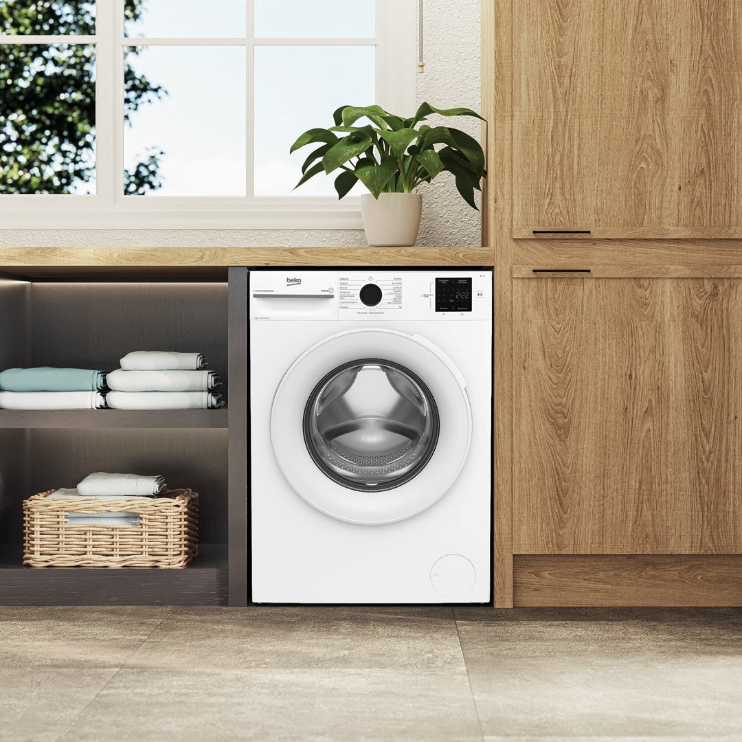 BEKO BM1WFU38225WW Washing Machine 8 kg 1200 RPM AquaWave White b100
