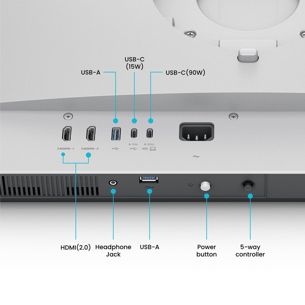 BenQ MA270U 27" 4K Ultra HD Monitor White | Model 9H.LMWLB.QBE