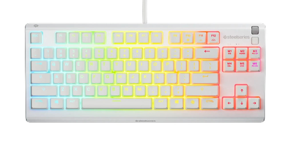 SteelSeries Apex 3 TKL US Keyboard White Magnetic Mechanical 64819