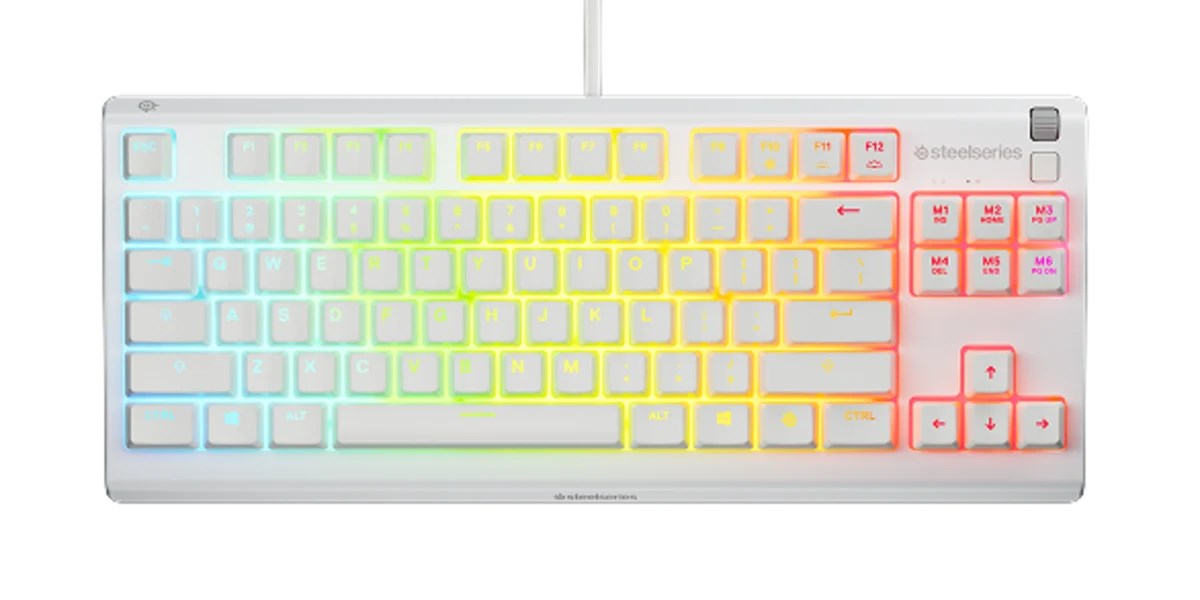 SteelSeries Apex 3 TKL US Keyboard White Magnetic Mechanical 64819