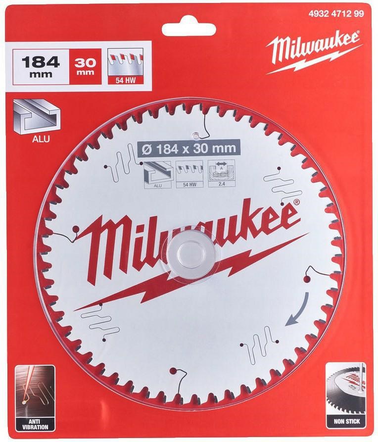 MILWAUKEE CIRCULAR SAW BLADE 184x30x2.4x54MADE OF ALUMINIUM CSB P W