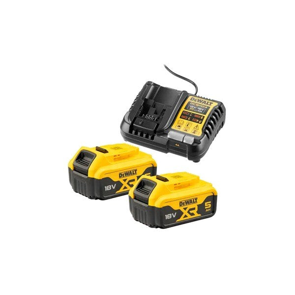 DeWalt DCB1104P2-QW Charger Set DCB1104 + 2 DCB184 18 V 5 Ah batteries