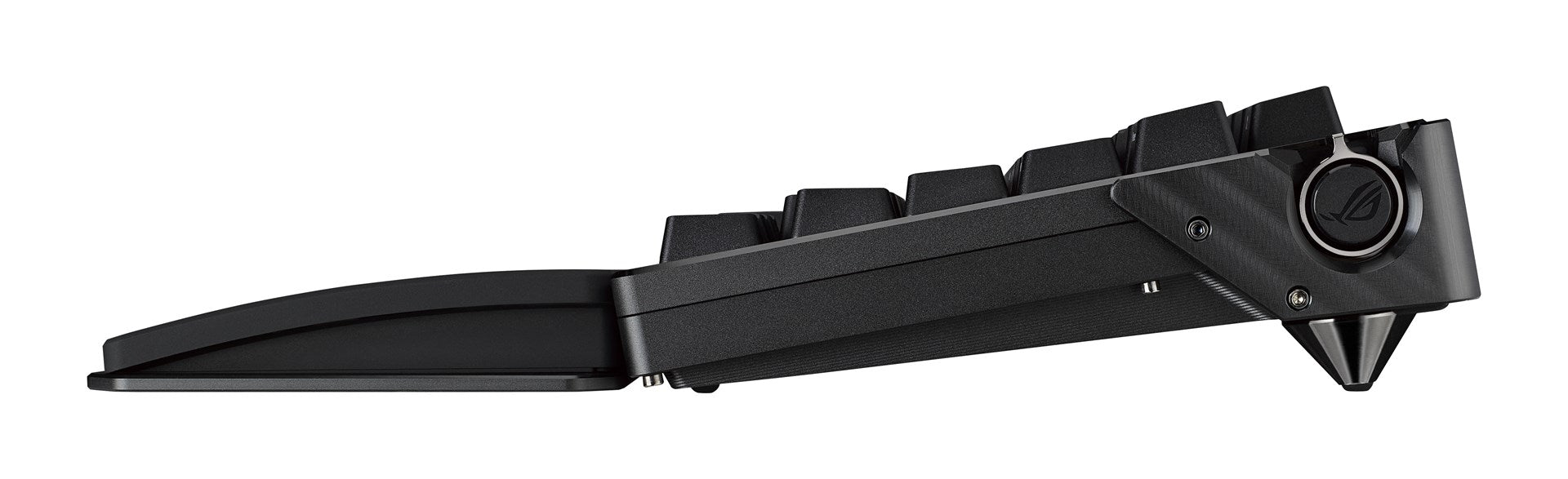 ASUS ROG Azoth Extreme - Keyboard - 75% - with OLED display - backlit - wireless - 2.4 GHz, Bluetooth 5.1, USB-C - QWERTZ - German - Key switches: ROG NX Snow (hot-swappable) - black (90MP03MA-BKDA01)