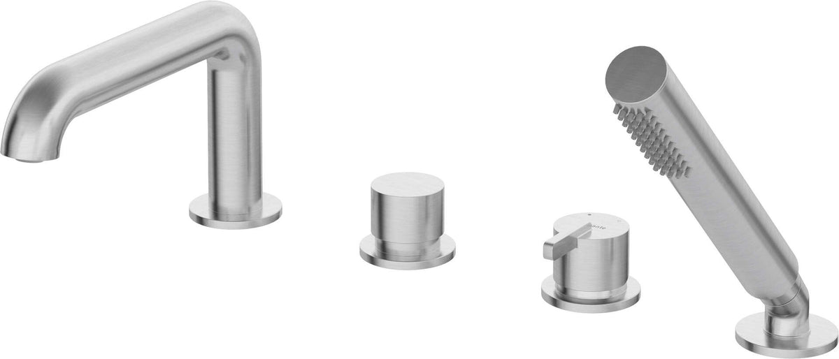 Deante Bathtub Mixer 4-Hole Steel with Shower Set BQSF14M