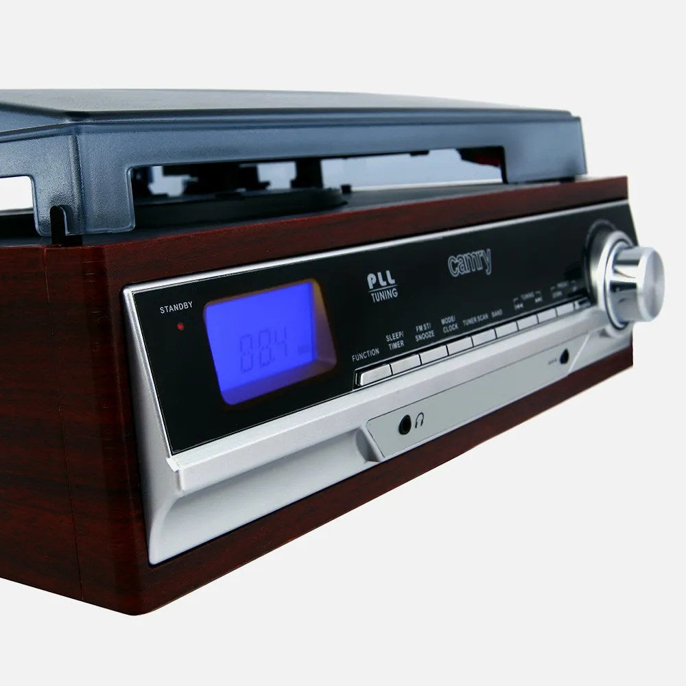 Camry Premium CR1113 Belt-Drive Audio Turntable Black Chrome