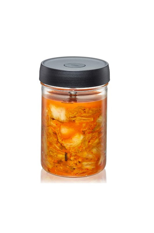 GEFU NATIVO Fermentation Jar 1 L - Ideal for Pickling and Preserving Vegetables G-15810