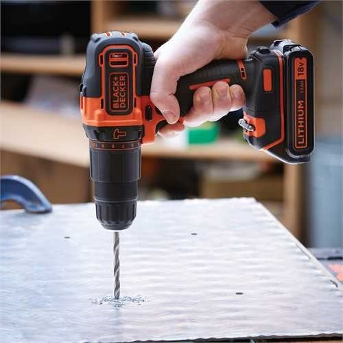 Black&Decker Drill-Screwdriver 18V 1400 RPM 40 N⋅m BDCHD18-QW