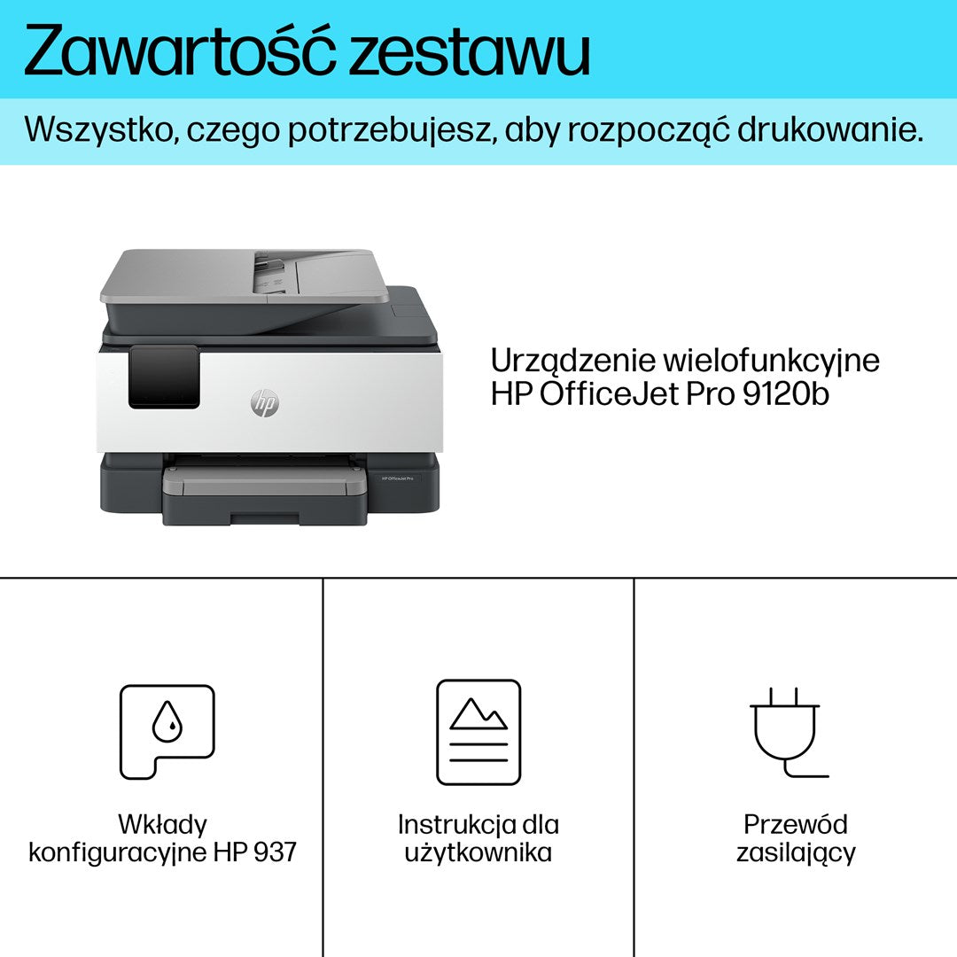 HP OfficeJet Pro 9120b Inkjet Printer, 4800 x 1200 DPI, Wi-Fi, 25000 pages, 4V2N0B#629