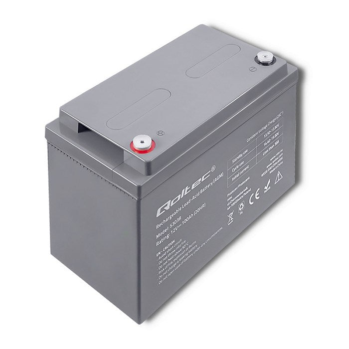 Qoltec Battery Lead-Acid 100 A 12 V 53038