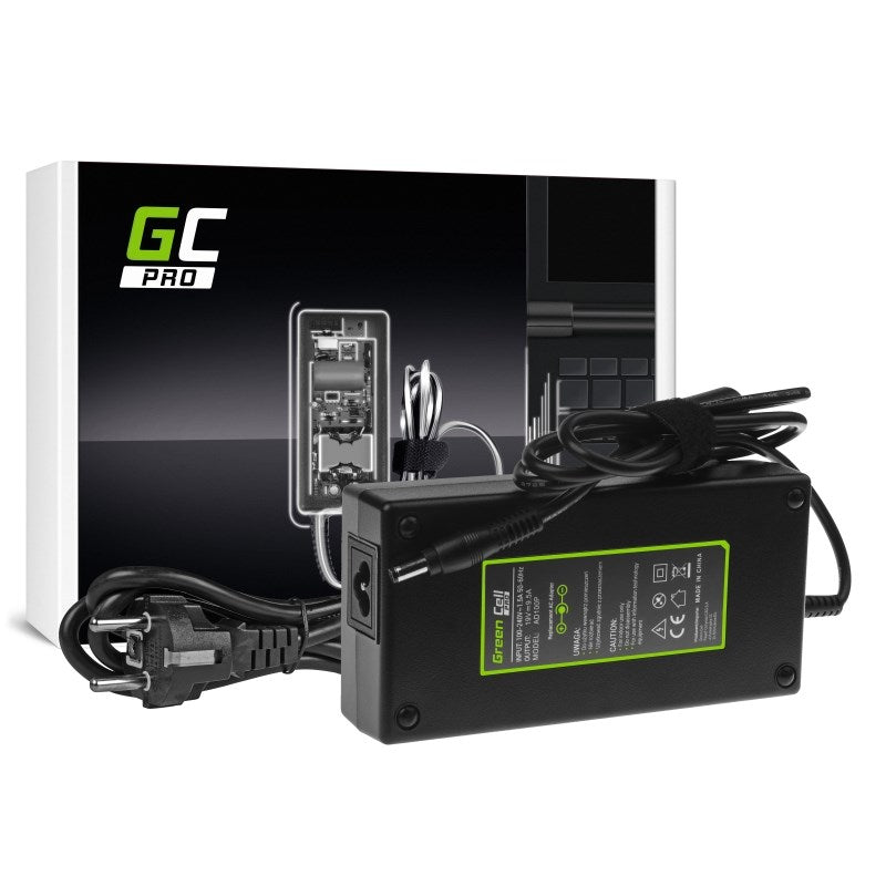 Green Cell PRO - Power Supply - AC - 180 Watt - black - for ASUS ROG G750, MSI GT60 2OJWS, GT60 2PE, GT60 2QD, GT60 2QE, GT70 2PC, GT70 2PE, GT70 2QD (GC-AD100P)