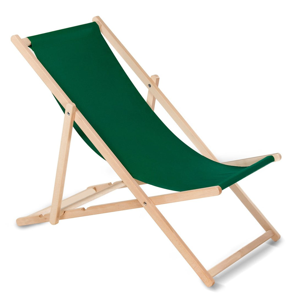 GreenBlue GB183 Dark Green Beech Lounger
