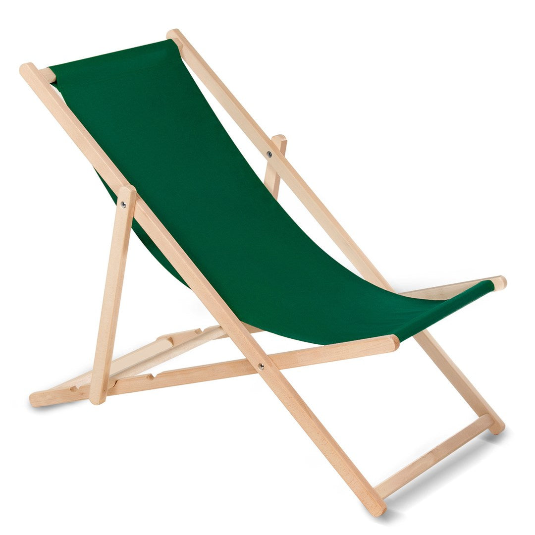 GreenBlue GB183 Dark Green Beech Lounger